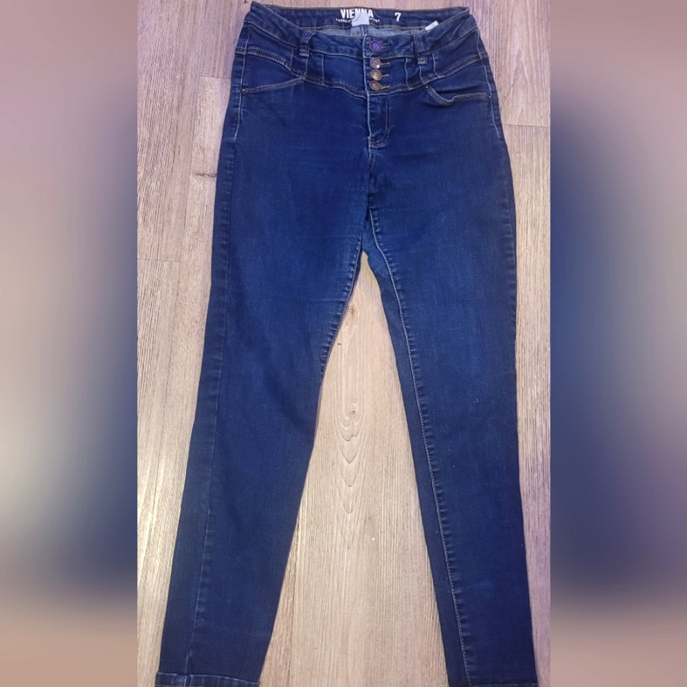Women's High Rise Blue Skinny Jeans Sz 8